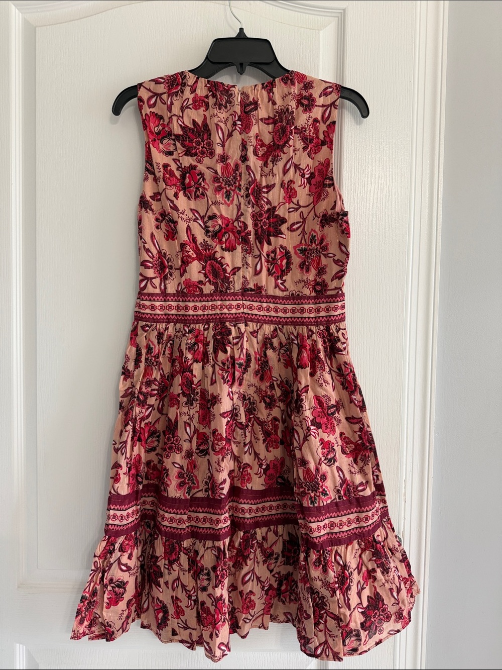 kate spade Pink Floral Sleeveless Fit-and-Flare Dress - Picture 2 of 2